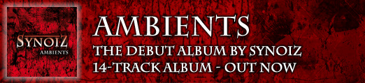 The debut album Ambients by Synoiz, fourteen tracks of dark atmospheric ambience ranging from vistas of rolling hills to the cold mechanical depths of surburbia