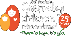 Logo for Chernobyl Children International charity which was set up to aid the victims of the Chernobyl disaster
